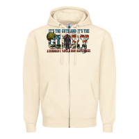 Sandshell It's the guts and it's the glory a hundred stripes Zipper Hoodie - FaDigitalArtStudio