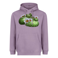 Lavender Blossfeldia Cactus Heavyweight Hoodie - LillyAllenDesigns