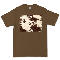 Cacao brown cowhide background Premium Tee - NancyCooperArtShop