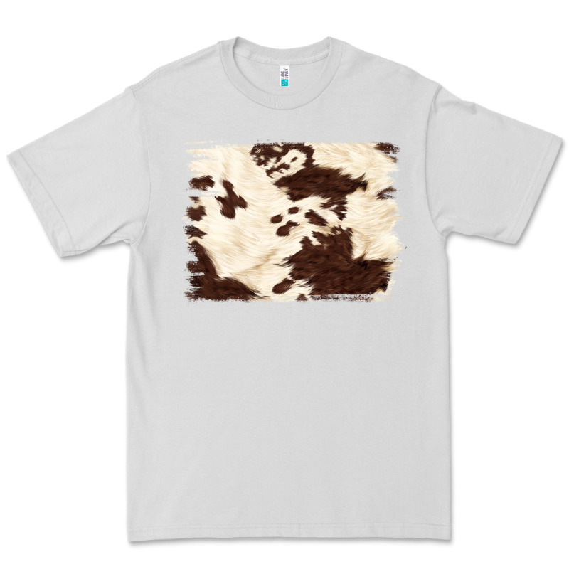 Brown Cowhide Background Premium Tee by NancyCooperArtShop | Teevron