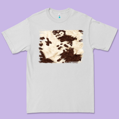 Brown Cowhide Background Premium Tee Designed By Nancycooperartshop