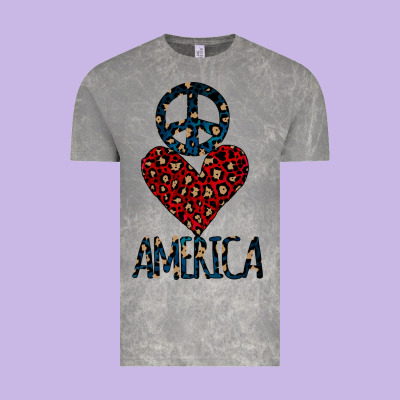 Peace Love America Vintage Tee Designed By Bettercallsaul