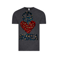 Vintage Black Peace Love America Vintage Tee - Bettercallsaul