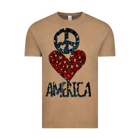 Vintage Coffee Peace Love America Vintage Tee - Bettercallsaul