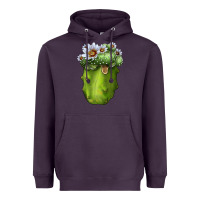 Plum Blossfeldia Cactus Heavyweight Hoodie - LillyAllenDesigns