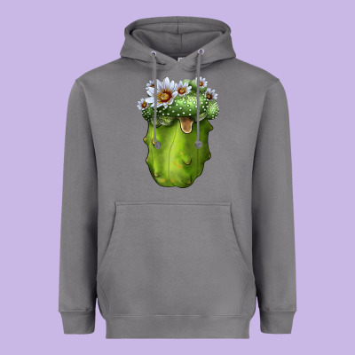 Blossfeldia Cactus Heavyweight Hoodie Designed By Lillyallendesigns