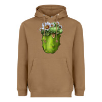 Toasted Coconut Blossfeldia Cactus Heavyweight Hoodie - LillyAllenDesigns
