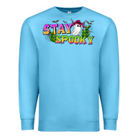 Ocean Blue Stay Spooky Premium Sweatshirt - CowhideDigitalArt