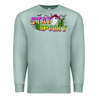 Seafoam Stay Spooky Premium Sweatshirt - CowhideDigitalArt