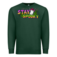 Sports Green Stay Spooky Premium Sweatshirt - CowhideDigitalArt