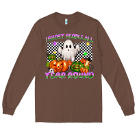 Chestnut I ghost people all year round Long Sleeve Tee - NancyCooperArtShop