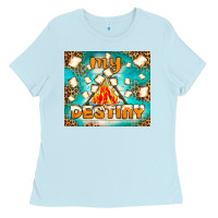 Baby Blue my destiny Ladies Tee - NancyCooperArtShop