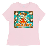 Bubblegum Pink my destiny Ladies Tee - NancyCooperArtShop
