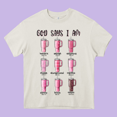 God Says I Am Bible Verse Stanley Heavy Core Tee Designed By Maliassmallbusiness