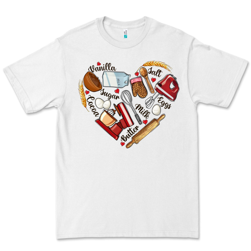 Bake Tools Hearts Premium Tee by NancyCooperArtShop | Teevron