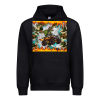 Black monster truck dinosaur t rex tumbler Urban Hoodie - Artiststas