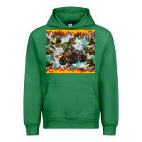 Emerald monster truck dinosaur t rex tumbler Urban Hoodie - Artiststas