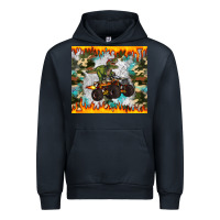 Navy monster truck dinosaur t rex tumbler Urban Hoodie - Artiststas