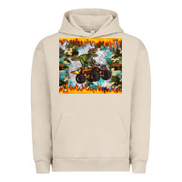 Pigment French Oak monster truck dinosaur t rex tumbler Urban Hoodie - Artiststas