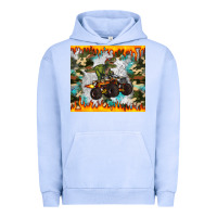 Pigment Grape Ice monster truck dinosaur t rex tumbler Urban Hoodie - Artiststas