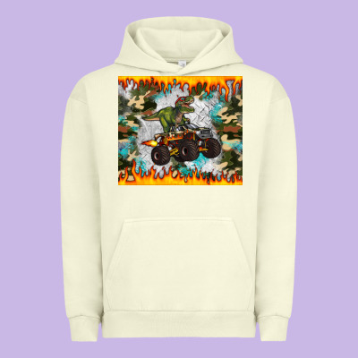 Monster Truck Dinosaur T Rex Tumbler Urban Hoodie Designed By Artiststas