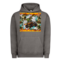 Pigment Tornado monster truck dinosaur t rex tumbler Urban Hoodie - Artiststas