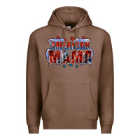 Chestnut American Mama Mother's Day Premium Hoodie - FaDigitalArtStudio