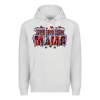 Dove Grey American Mama Mother's Day Premium Hoodie - FaDigitalArtStudio