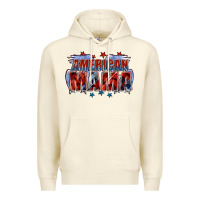Sandshell American Mama Mother's Day Premium Hoodie - FaDigitalArtStudio