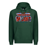 Sports Green American Mama Mother's Day Premium Hoodie - FaDigitalArtStudio