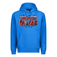 True Royal American Mama Mother's Day Premium Hoodie - FaDigitalArtStudio