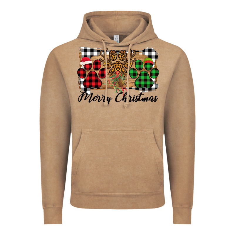 Merry Christmas Paws Vintage Hoodie by Bettercallsaul | Teevron