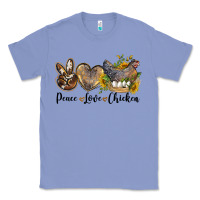 Colony Blue peace love chicken Classic Tee - LillyAllenDesigns