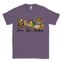 Lavender peace love chicken Classic Tee - LillyAllenDesigns