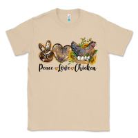 Mushroom peace love chicken Classic Tee - LillyAllenDesigns