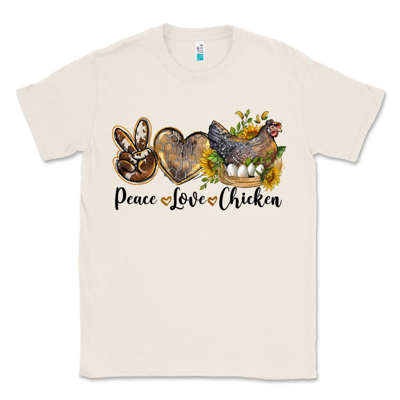 Peace Love Chicken Classic Tee by LillyAllenDesigns | Teevron