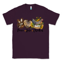 Plum peace love chicken Classic Tee - LillyAllenDesigns