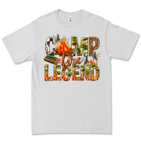 Dove Grey camp fire legend Premium Tee - NancyCooperArtShop