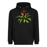 Black Bromeliads Heavyweight Hoodie - LillyAllenDesigns