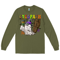 Army Green Cycopath Long Sleeve Tee - NancyCooperArtShop