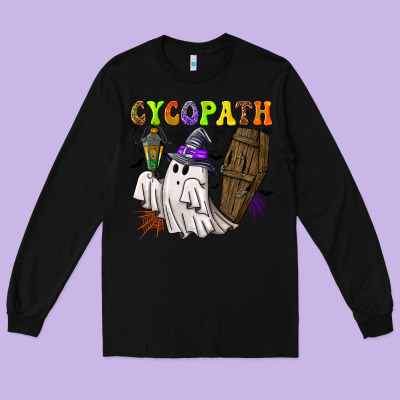 Cycopath Long Sleeve Tee Designed By Nancycooperartshop