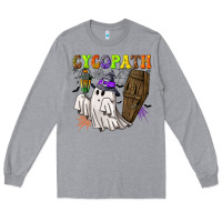 Heather Grey Cycopath Long Sleeve Tee - NancyCooperArtShop