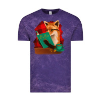 Cloud Purple Fox with Coffee Vintage Tee - Bettercallsaul