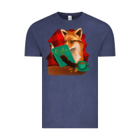 Vintage Denim Fox with Coffee Vintage Tee - Bettercallsaul