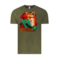 Vintage Olive Fox with Coffee Vintage Tee - Bettercallsaul