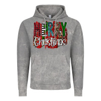 Cloud Rock Merry Christmas Buffalo Plaid Leopard Vintage Hoodie - Bettercallsaul