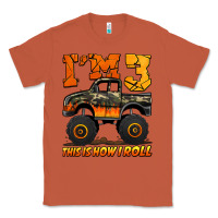 Copper i'm three this is how i roll monster truck birthday Classic Tee - Jasminsmagicworld