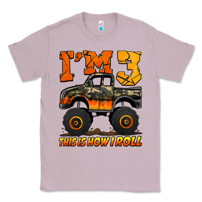 I'm Three This Is How I Roll Monster Truck Birthday Classic Tee by Jasminsmagicworld | Teevron