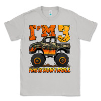Moon Dust i'm three this is how i roll monster truck birthday Classic Tee - Jasminsmagicworld