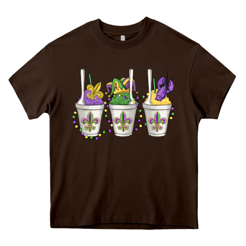 Mardi Gras Snowballs Heavy Core Tee by MaliasSmallBusiness | Teevron